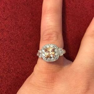 Square Champagne Fashion Ring